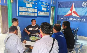 Bawaslu Sawahlunto Gelar Roadshow dan Konsolidasi Kepemiluan ke Partai Demokrat