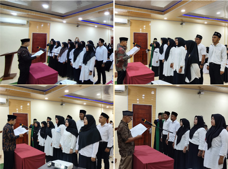 Pelantikan Panwaslu Kelurahan Desa (PKD) se-Kota Sawahlunto