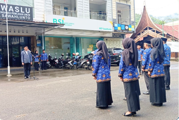 Bawaslu Kota Sawahlunto Gelar Upacara Memperingati Hari Kesaktian Pancasila