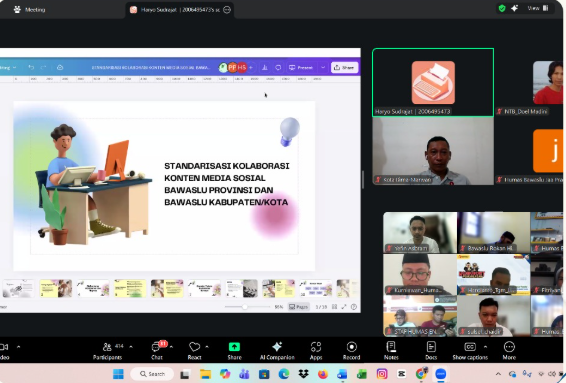 Standarisasi Kolaborasi Konten Media Sosial Bawaslu