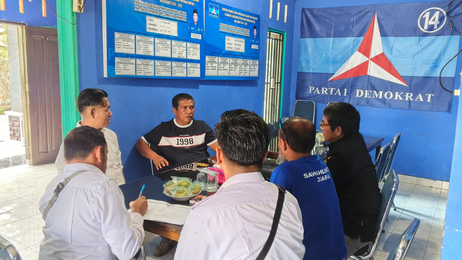 Bawaslu Sawahlunto Gelar Roadshow dan Konsolidasi Kepemiluan ke Partai Demokrat