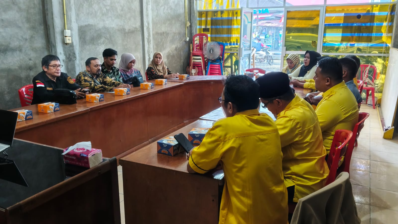 Bawaslu Sawahlunto Gelar Roadshow dan Konsolidasi Kepemiluan ke Partai Golkar.