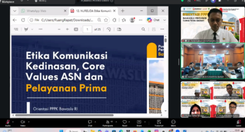 Orientasi PPPK Gelombang IV hari ke-8 : Pentingnya penerapan nilai dasar aparatur sipil negara, BerAKHLAK