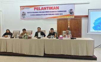 Bawaslu Kota Sawahlunto Berikan Pembekalan Kepada Panwaslu Kecamatan Terlantik