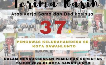 Ucapan terimakasih atas dedilkasi PKD pada Pemilihan serentak tahun 2024