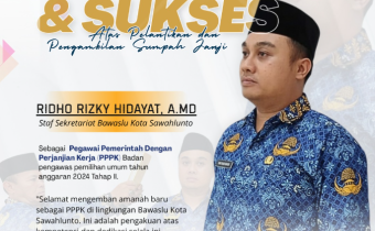 Selamat & Sukses Ridho Rizky Hidayat, A.Md