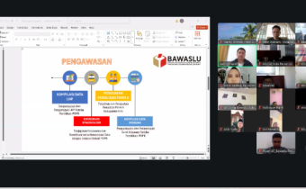 Zoom Penyusunan Program Humas dan Pengawasan Bawaslu Kabupaten/Kota se-Sumatera Barat