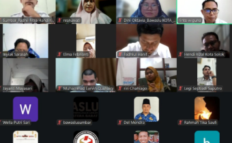 Bawaslu Kota Sawahlunto Ikuti Kegiatan Daring Rapat Kerja Teknis Pengisian Data Divisi HPPH