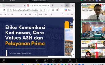 Orientasi PPPK Gelombang IV hari ke-8 : Pentingnya penerapan nilai dasar aparatur sipil negara, BerAKHLAK